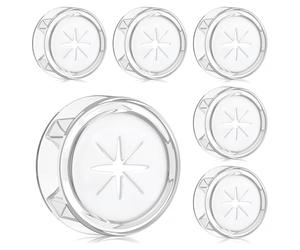 Alyvisun 6Pcs Aesthetic Self-Adhesive Towel Hooks for Bathrooms