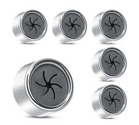 Alyvisun 6Pcs Self Adhesive Tea Towel Holders, Strong Grip Towel Hooks Stick on Wall, Push in Suction Tea Towel Holders for Kitchens and Bathroom, No Drilling