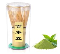 Alyvisun Bamboo Matcha Whisk with 76 Prongs, Handcrafted Chasen, Traditional Matcha Whisks for a Smooth and Frothy Matcha Experience