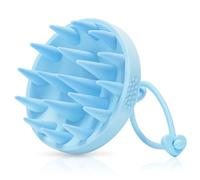 Alyvisun Scalp Massager Brush, Soft Silicone Shampoo Brush - Blue