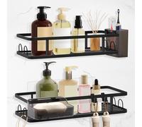 Alyvisun Shower Shelf No Drilling, Shower Caddy for Shampoo, Toiletries