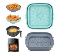 Alyvisun Silicone Air Fryer Liners, 2PCS Reusable Airfryer Tray