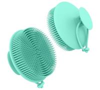 Alyvisun Silicone Body Scrubber with Hanging Cord, Handheld Silicone Loofah
