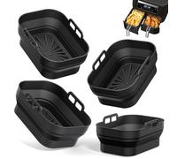 Alyvisun Silicone Moulds for Hot Air Fryer Reusable Pack of 4