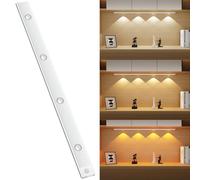 Alyvisun Under Cabinet Light, 60CM USB-C Rechargeable LED with Motion Sensor, 3 Adjustable Colour Temperatures & Stepless Dimming Wall Lights- Magnetic Installation, for Kitchen, Cupboard, Wardrobe