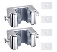 Alyvisun Universal Hose Bracket Wall Mounted for 18-22mm, ABS Shower Head Holder Replacement, Adjustable Shower Holder