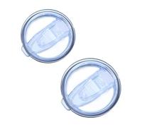 Alyxiavia 2 Pcs 20oz Skinny Tumbler Lids Tumbler Lid Replacement for Stainless Steel, 2 Size Sliding Push Cover Tumbler Lid Replacement, Spill-Proof Durable Covers for Glass Travel Cup Mug