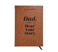 Alyxiavia Dad I Want to Hear Your Story, Leather Wrapped Journal for Recording Dad's Life Story, for Dad on Birthday & Family Use