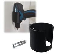 ALYXOR Wall Mount for Cordless Screwdrivers - Sturdy Universal Holder for Makita, Bosch, Einhell - Includes Mounting Material - Easy Assembly - Made in Germany