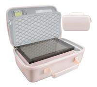 ALZ-LZHQ Hard Case Compatible with Liene 4x6'' Photo Printer,Carrying case for M100/M200 Printer Accessories Portable Travel Protective Bag,Pink(Only Case)