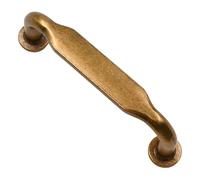 Alzassbg 6 Pack Antique Brass Cabinet Handles, 3 Inch(76mm) Hole Centers Arch Modern Cabinet Pulls Kitchen Cabinets Hardware for Cabinets and Drawers AL3503AB