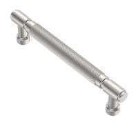 Alzassbg Brushed Satin Nickel Cabinet Pulls and Handles 10 Pack, AL0011SN | 5 Inch Hole Center, Knurled Textured Design, Decorative Hardware Handles, for Cabinets and Drawers