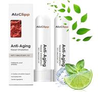 Alzclipp Inhaler, Alzclipp Memory Boost Alzclip Inhaler for Memory Alzclip Anti-Aging Nasal Inhalation for Women Men, Clean Your Nose and Enjoy Fresh,2PCS,1.8ml (Pack of 2)