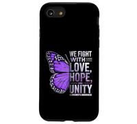 Alzheimer Awareness Butterfly Love Hope Unity Purple Ribbon Case for iPhone SE (2020) / 7/8