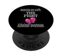 Alzheimer Awareness Fighting Gloves Keep Memories PopSockets Adhesive PopGrip