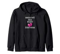 Alzheimer Awareness Fighting Gloves Keep Memories Zip Hoodie