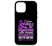Alzheimer Frontotemporal Dementia Purple Ribbon Memory Loss Case for iPhone 12 mini