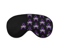 Alzheimer’sAwareness Sleep Masks Eye Cover Blackout with Adjustable Elastic Strap Night Blindfold for Women Men Yoga Travel Nap