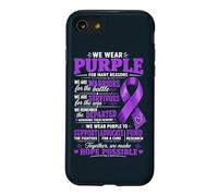 Alzheimers Awareness Day Purple Ribbon Support Case for iPhone SE (2020) / 7/8