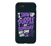 Alzheimers Awareness Day Purple Ribbon Support Case for iPhone SE (2020) / 7/8