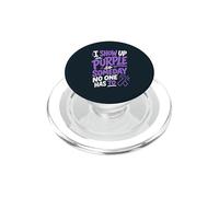 Alzheimers Awareness Day Purple Ribbon Support PopSockets PopGrip for MagSafe