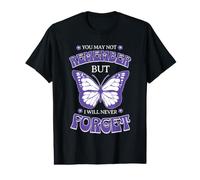 Alzheimers Awareness Dementia Purple-Ribbon Forget-me-not Value Graphic T-Shirt