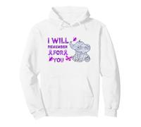 Alzheimer's Awareness Elephant I Will Remember For You Pullover Hoodie