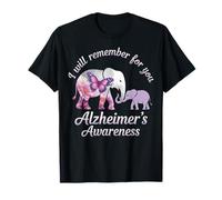 Alzheimer's Awareness Elephant I Will Remember for You T-Shirt