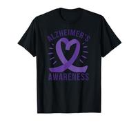 Alzheimer's Awareness Memory Purple Ribbon Walk Meme T-Shirt