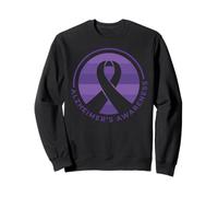 ALZHEIMER'S AWARENESS PURPLE RIBBON Memory Walk Meme Sweatshirt