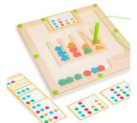 Alzheimers Products for Elderly - Sorting Activities for Dementia Patients, Memory Care Activities for Seniors, Tile Matching Cognitive Busy Box Board Gadgets Gifts