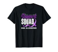 Alzheimer's Support Dementia Awareness Ribbon Value Graphic T-Shirt