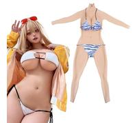 ALZRGORA Silicone Bodysuit Full Body Breast Forms Silicone Bodysuit for Drag Queen Crossdressers