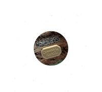 ALZUBAIDI Shia Islam Prayer Stone Turba, Mohr, Sajda Imam Hussein, from Iraq, Karbala, in 2 Different Shapes, Round or Octagonal (5.5 cm)