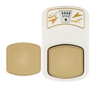 ALZUBAIDI Shia Islam Prayer Stone Turba with Counter, Moor, Sajda Imam Hussein, from Iraq, Karbala, in 3, 9.3 cm x 6 cm Plus Replacement Stone (White)