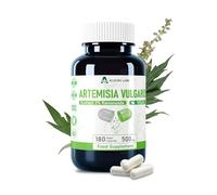 Alzuro Labs Artemisia Vulgaris | 5,000mg Equivalent (500mg 10:1 Extract) | 180 Vegan Capsules | 2% Flavonoids Standardized | Digestive, Immune & Detox Support | 3rd Party Lab Tested | GMP Certified
