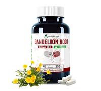 Alzuro Labs Dandelion Root 5,000mg Equivalent | Maximum Strength 250mg 20:1 Extract | 90 Vegan Capsules | Liver, Digestion & Natural Cleanse Support | GMP & 3rd Party Lab Tested