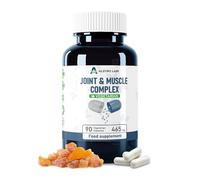 Alzuro Labs Joint & Muscle Complex | Boswellia, Devil's Claw & Pea + Vitamin C & D3 | 10:1 Extracts for Bones, Cartilage & Muscle Function | 90 Vegan Capsules | GMP & 3rd Party Lab Tested