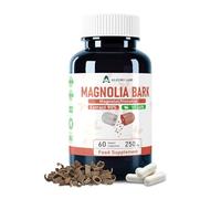 Alzuro Labs Magnolia Bark 15,000mg | 60:1 Extract (250mg) | 60 Vegan Capsules | 90% Magnolol & Honokiol | High Strength | 3rd Party Lab Tested | GMP | Gluten & GMO Free