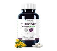 Alzuro Labs St. John's Wort 5,000mg Equivalent | High Strength 500mg 10:1 Extract | 90 Vegan Capsules | Mood & Emotional Wellbeing Support | GMP & 3rd Party Lab Tested