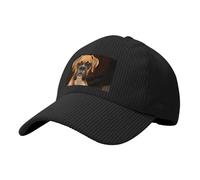 ALZVULG Boxer Dog, Corduroy Baseball Cap Adjustable Classic Dad Hats Trucker Hats
