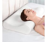 AM AEROMAX 32" King Size Contour Memory Foam Pillow, Cervical Pillow for Neck Pain Relief, Neck Orthopedic Sleeping Pillows for Side, Back and Stomach Sleepers