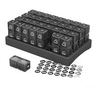 AM and PM Pill Organizer Box for 31 Days Featuring 32 Labeled Compartments Compact Travel-Friendly Medicine Storage Made from Polypropylene (C)