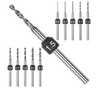 AM ARROWMAX PCB Micro Drill Bit Set, 0.5mm-2.3mm, 3/32-Inch Shank, Size Marked, Tungsten Carbide Jewelry Drill Bits Set, Hole Drilling Tool for DIY, Amber, Beads, PCB, Wood, Bead (SDS B Set)