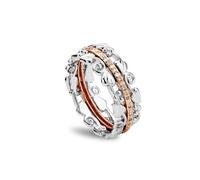 Am Byth Silver and Diamond Ring Clogau Metallics j