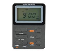 AM FM Portable Radio, Rechargeable Battery Operated Radio, Lock Screen Digital Tuning Stereo Rechargeable Pocket Radio for Walking Jogging Fitness Camping