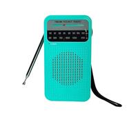 AM/FM Portable Radio, Transistor 2AA Battery Powered Radio with 3.5mm Headphone Jack and Speaker, Pocket Radio for Indoor, Outdoor and Emergency Use (green)
