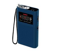 AM FM Radio Portable Battery Operated by 2 AA Batteries with Stereo Earphone, LCD Display Digital Alarm Clock Sleep Timer