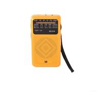 AM FM SW 3 Band Pocket Radio, Portable 1200MAh Battery Operated Shortwave Radio, Back Clip Transistor Radios, For Outdoor Adventures,Emergencys (Orange)