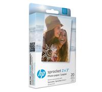 AM HP Sprocket 2x3 (5.1x7.5 cm) Premium Zink Sticky Back Photo Paper, 20 Sheets, Compatible with HP Sprocket Photo Printers